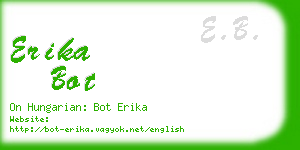 erika bot business card